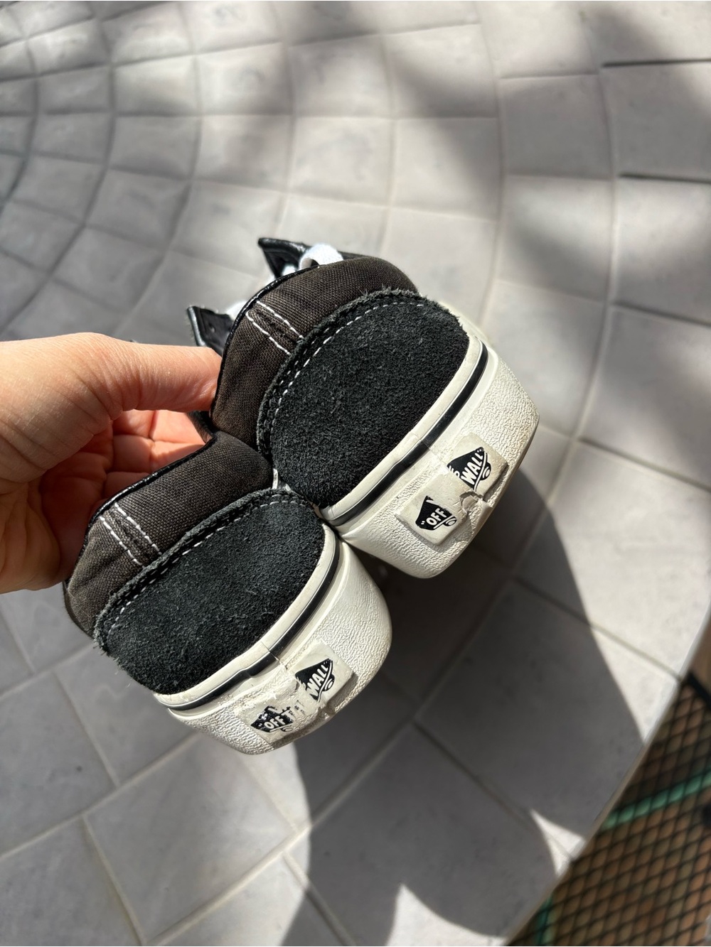 Vans Black and White Classic Old Skool Sneakers - Picture 6 of 8